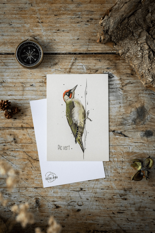 PIC VERT - Carte format A6  